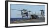 An Sh-60 Sea Hawk Lands on the Flight Deck Aboard USS Bataan-null-Framed Photographic Print