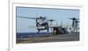 An Sh-60 Sea Hawk Lands on the Flight Deck Aboard USS Bataan-null-Framed Photographic Print