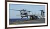 An Sh-60 Sea Hawk Lands on the Flight Deck Aboard USS Bataan-null-Framed Photographic Print