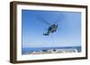 An Sh-60R Seahawk Delivers Supplies During a Vertical Replenishment-null-Framed Photographic Print