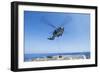 An Sh-60R Seahawk Delivers Supplies During a Vertical Replenishment-null-Framed Photographic Print