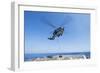 An Sh-60R Seahawk Delivers Supplies During a Vertical Replenishment-null-Framed Photographic Print