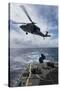 An Sh-60S Sea Hawk Delivers Supplies on the Flight Deck Fo USS Preble-null-Stretched Canvas