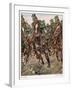 An Uhlan Cavalry Charge-Angelo Jank-Framed Art Print