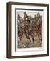 An Uhlan Cavalry Charge-Angelo Jank-Framed Art Print