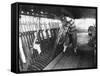 An Undergraduate Volunteer in a Railway Signal Box During the General Strike-null-Framed Stretched Canvas