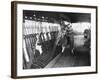 An Undergraduate Volunteer in a Railway Signal Box During the General Strike-null-Framed Photographic Print