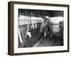 An Undergraduate Volunteer in a Railway Signal Box During the General Strike-null-Framed Photographic Print