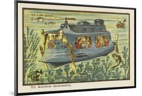 An Underwater Bus-Jean Marc Cote-Mounted Art Print
