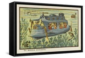 An Underwater Bus-Jean Marc Cote-Framed Stretched Canvas