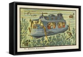 An Underwater Bus-Jean Marc Cote-Framed Stretched Canvas