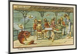 An Underwater Cafe-Jean Marc Cote-Mounted Art Print