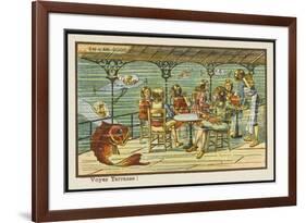 An Underwater Cafe-Jean Marc Cote-Framed Premium Giclee Print