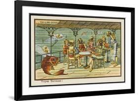 An Underwater Cafe-Jean Marc Cote-Framed Premium Giclee Print