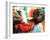 An Unidentified Baby is Fed at a Home for Hiv/Aids and Abandoned Children-null-Framed Photographic Print