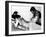 An Unidentified Japanese Tattoo Artist Works on a Woman's Backside-null-Framed Premium Photographic Print