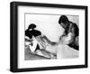 An Unidentified Japanese Tattoo Artist Works on a Woman's Backside-null-Framed Premium Photographic Print