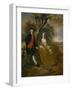 An Unknown Couple in a Landscape-Thomas Gainsborough-Framed Giclee Print