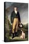 An Unknown Man with His Dog, 1815-William Owen-Stretched Canvas
