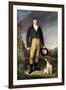 An Unknown Man with His Dog, 1815-William Owen-Framed Giclee Print