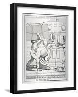 An Unlucky Hit, 1821-Richard Dighton-Framed Giclee Print