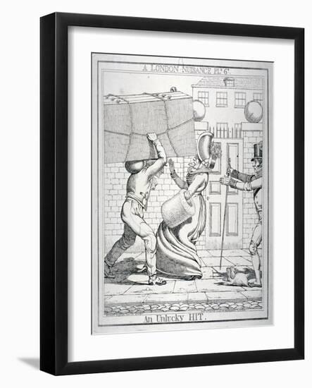 An Unlucky Hit, 1821-Richard Dighton-Framed Giclee Print