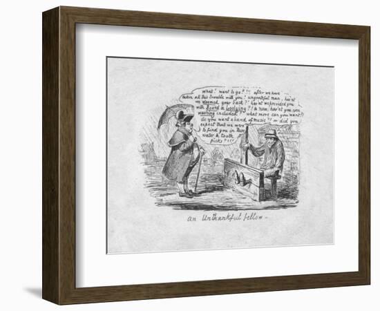 'An Unthankful Fellow', 1829-George Cruikshank-Framed Giclee Print