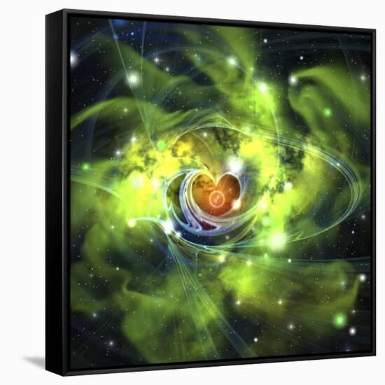 An Unusual Nebula in the Cosmos Has a Heart at its Center-null-Framed Stretched Canvas
