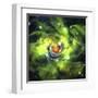 An Unusual Nebula in the Cosmos Has a Heart at its Center-null-Framed Art Print