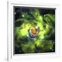 An Unusual Nebula in the Cosmos Has a Heart at its Center-null-Framed Art Print