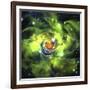 An Unusual Nebula in the Cosmos Has a Heart at its Center-null-Framed Art Print