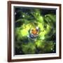 An Unusual Nebula in the Cosmos Has a Heart at its Center-null-Framed Art Print