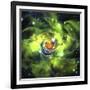 An Unusual Nebula in the Cosmos Has a Heart at its Center-null-Framed Art Print