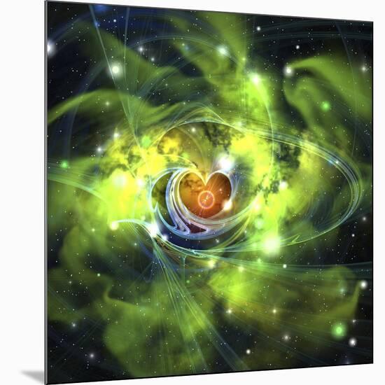 An Unusual Nebula in the Cosmos Has a Heart at its Center-null-Mounted Art Print