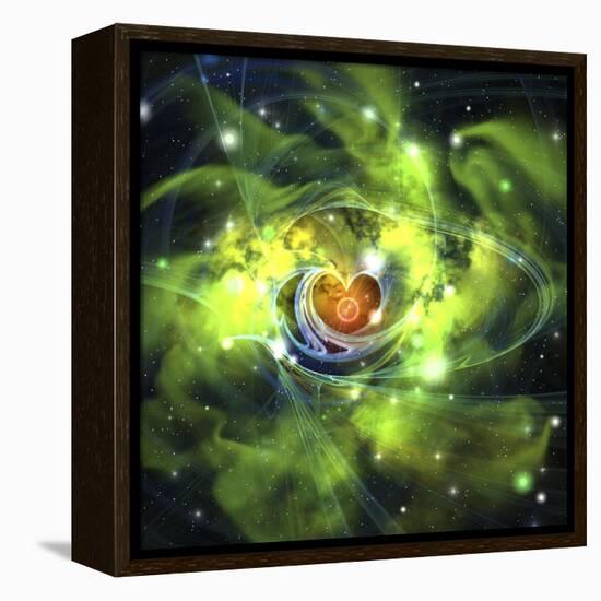 An Unusual Nebula in the Cosmos Has a Heart at its Center-null-Framed Stretched Canvas