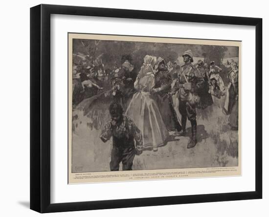 An Unwarlike Group in Cronje's Laager-Frank Craig-Framed Giclee Print