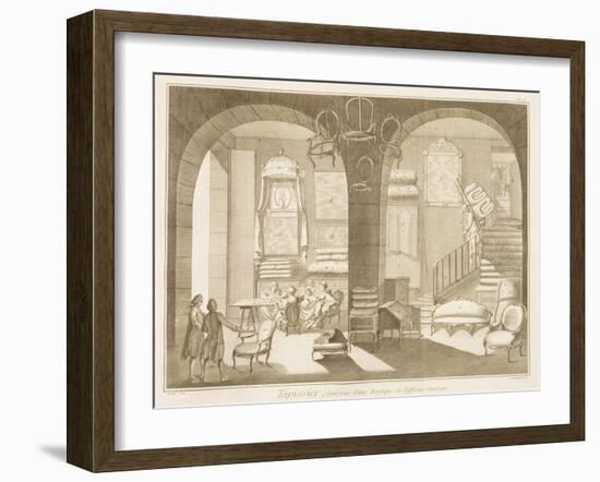 An Upholsterer's Shop-null-Framed Giclee Print