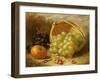 An Upturned Basket of Grapes, an Apple and Other Fruit-Eloise Harriet Stannard-Framed Giclee Print