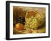 An Upturned Basket of Grapes, an Apple and Other Fruit-Eloise Harriet Stannard-Framed Giclee Print