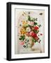 An Urn of Flowers in an Alcove-Jan Frans Josephus Mertens-Framed Giclee Print