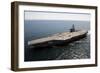 An X-47B Unmanned Combat Air System Aboard USS George H.W. Bush-null-Framed Photographic Print