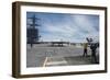 An X-47B Unmanned Combat Air System Aboard USS George H.W. Bush-null-Framed Photographic Print