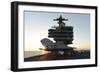 An X-47B Unmanned Combat Air System Aboard USS George H.W. Bush-null-Framed Photographic Print