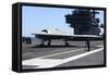 An X-47B Unmanned Combat Air System Aboard USS George H.W. Bush-null-Framed Stretched Canvas