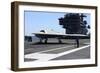 An X-47B Unmanned Combat Air System Aboard USS George H.W. Bush-null-Framed Photographic Print