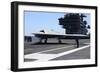 An X-47B Unmanned Combat Air System Aboard USS George H.W. Bush-null-Framed Photographic Print