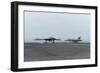 An X-47B Unmanned Combat Air System Conducts a Touch and Go Landing-null-Framed Photographic Print