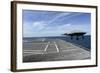 An X-47B Unmanned Combat Air System Launches from USS George H.W. Bush-null-Framed Photographic Print