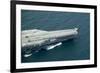 An X-47B Unmanned Combat Air System Launches from USS George H.W. Bush-null-Framed Photographic Print