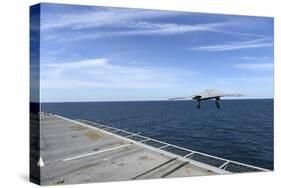 An X-47B Unmanned Combat Air System Launches from USS George H.W. Bush-null-Stretched Canvas